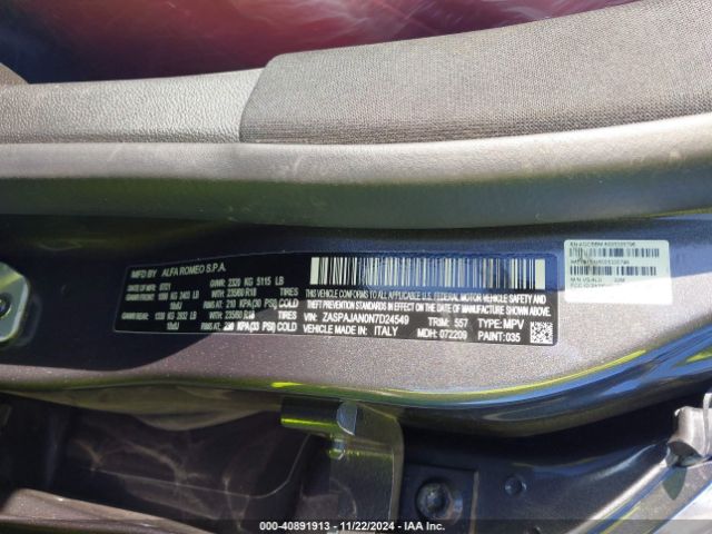 ZASPAJAN0N7D24549 Alfa Romeo Stelvio Sprint Rwd