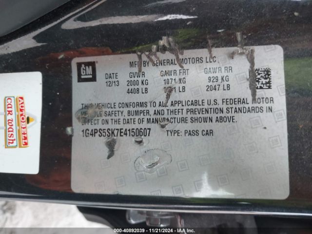 1G4PS5SK7E4150607 Buick Verano Leather Group