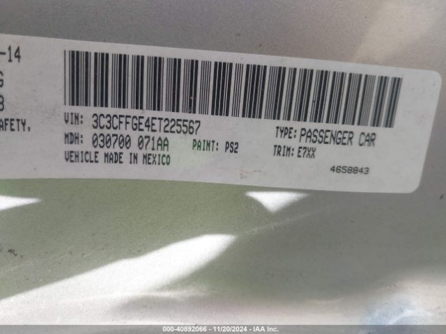 2014 FIAT 500E 3C3CFFGE4ET225567 Photo 8