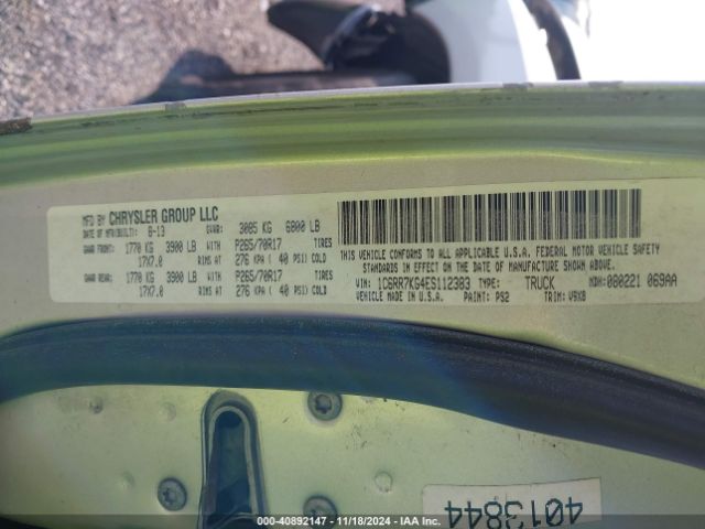 1C6RR7KG4ES112383 RAM 1500 Tradesman