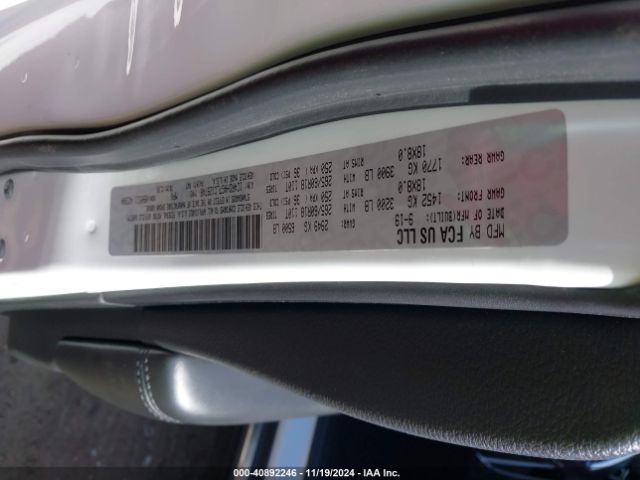 1C4RDHAG7LC129748 Dodge Durango Sxt Plus Rwd