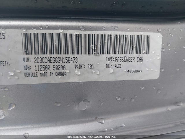 2C3CCAEG6GH156473 Chrysler 300C