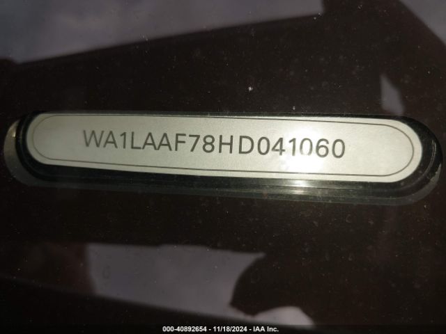 WA1LAAF78HD041060 Audi Q7 3.0t Premium