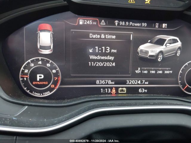 WA1BNAFY3J2248613 Audi Q5 2.0t Premium/2.0t Tech Premium