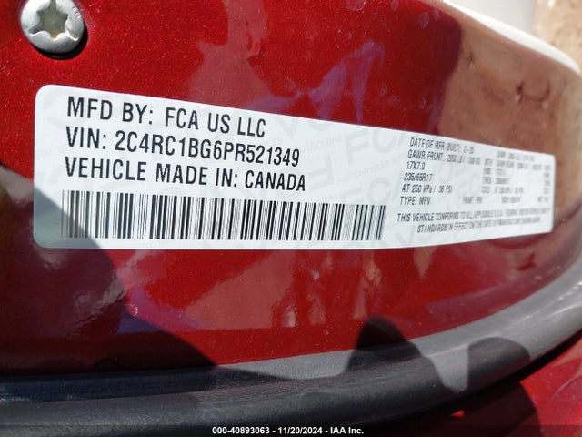 Chrysler Pacifica Touring L 2023 2C4RC1BG6PR521349 Image 9
