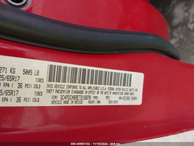 3C4PDCAB9ET216878 Dodge Journey American Value Pkg