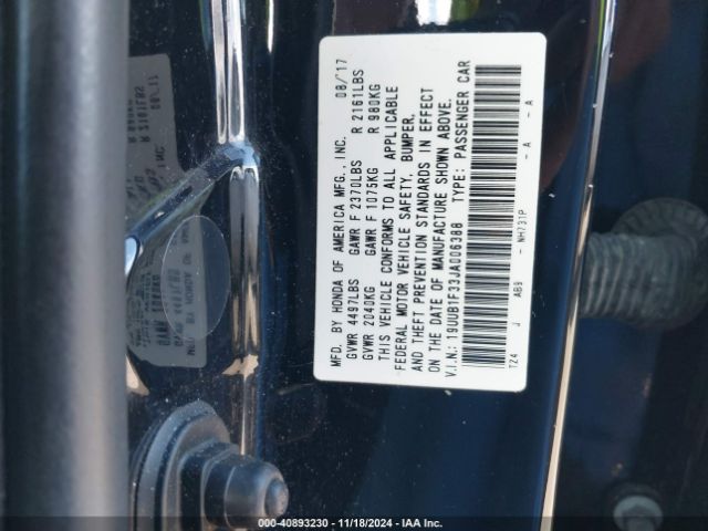 19UUB1F33JA006388 Acura TLX