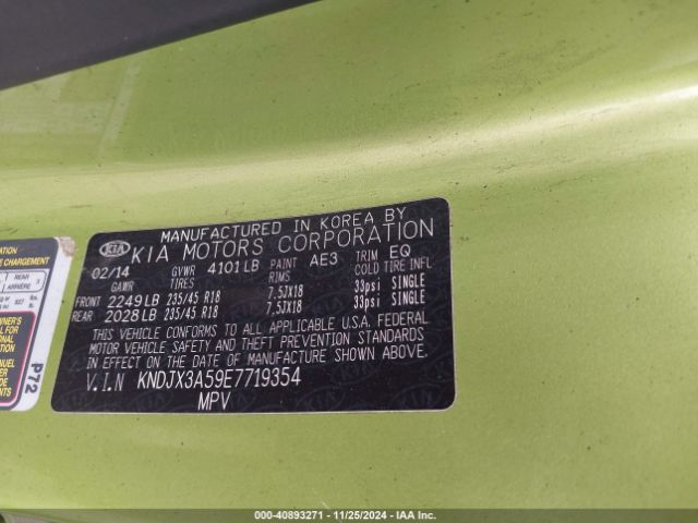 KNDJX3A59E7719354 KIA Soul !