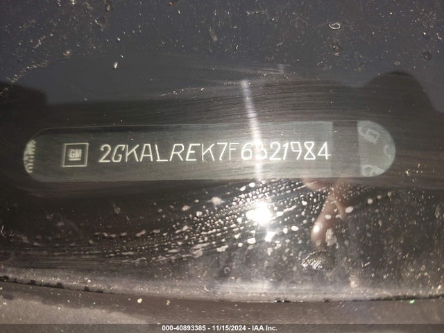 GMC Terrain Sle-2 2015 2GKALREK7F6321984 Image 9