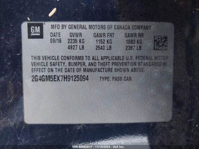 2G4GM5EX7H9125094 Buick Regal Turbo