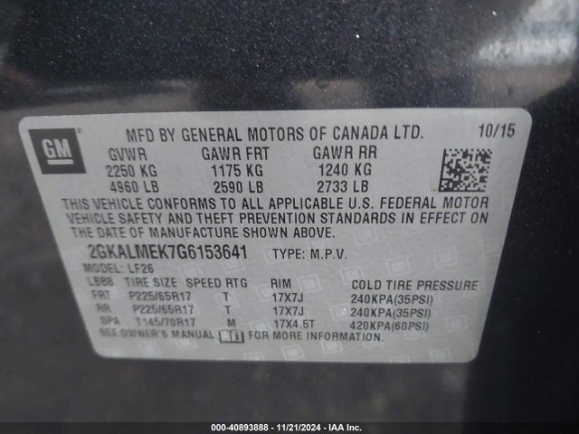 2GKALMEK7G6153641 GMC Terrain Sle-1