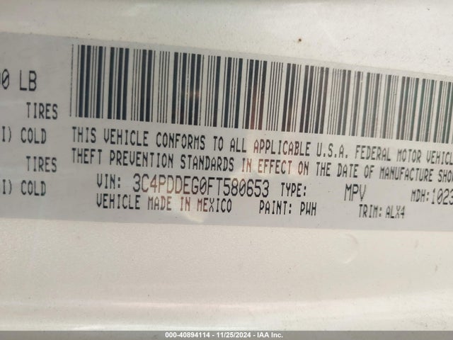 3C4PDDEG0FT580653 Dodge Journey R/t