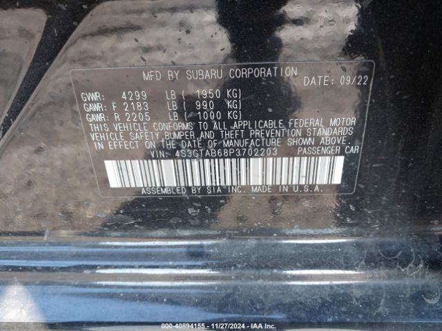 4S3GTAB68P3702203 Subaru Impreza Base 5-door