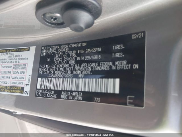 JTJSARBZXM2190953 Lexus Nx 300 F Sport