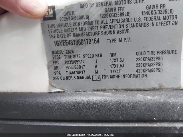 2008 CADILLAC SRX 1GYEE437880173164 Photo 8