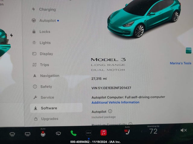 2022 TESLA MODEL 3 5YJ3E1EB2NF201437 Photo 6