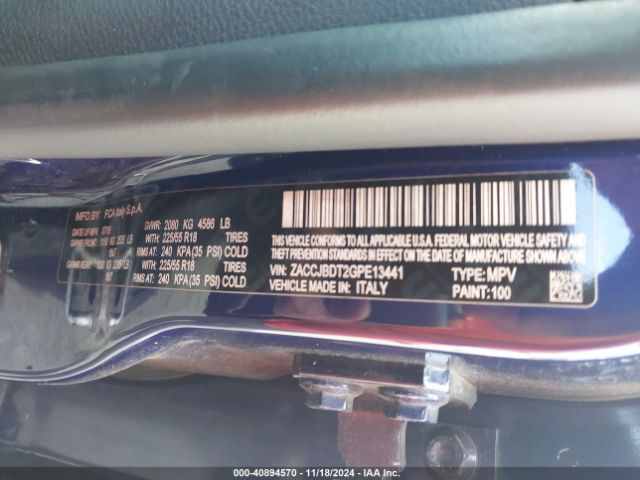 ZACCJBDT2GPE13441 Jeep Renegade Limited