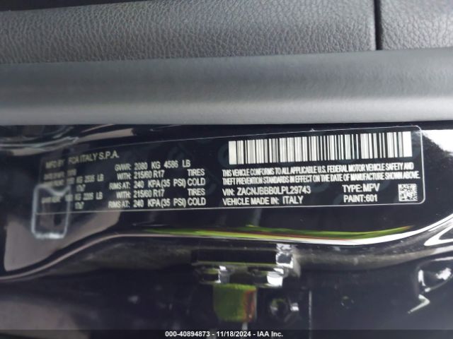 ZACNJBBB0LPL29743 Jeep Renegade Latitude 4x4