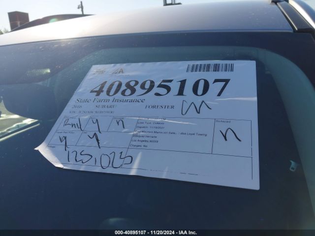JF2SJABCXGH459181 Subaru Forester 2.5i