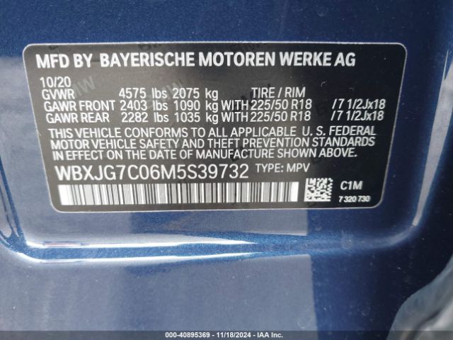 WBXJG7C06M5S39732 BMW X1 Sdrive28i