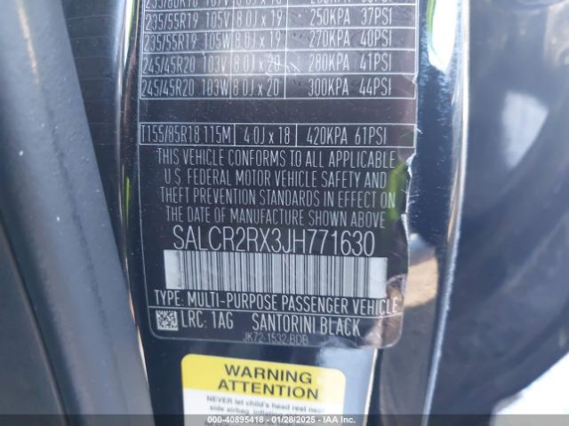 SALCR2RX3JH771630 Land Rover Discovery Sport Hse