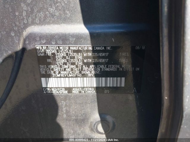 2T3WFREV1JW497140 Toyota Rav4 Adventure/xle