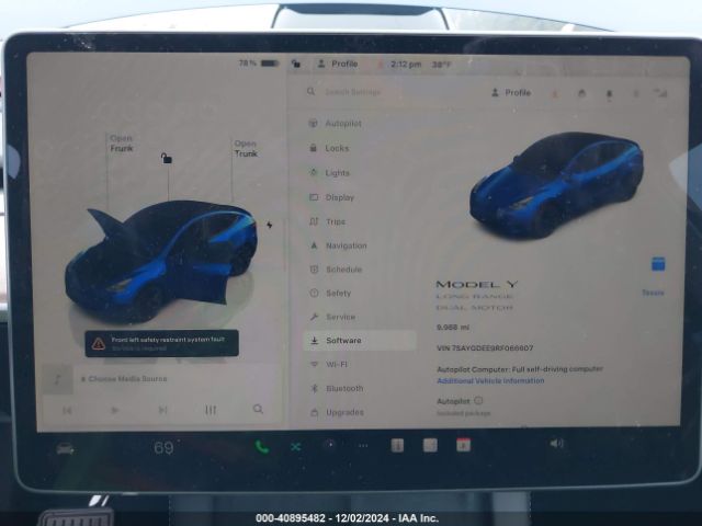 7SAYGDEE9RF066607 Tesla Model Y Long Range Dual Motor All-wheel Drive