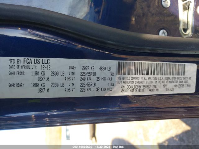 2019 JEEP COMPASS 3C4NJDCB5KT668602 Photo 8