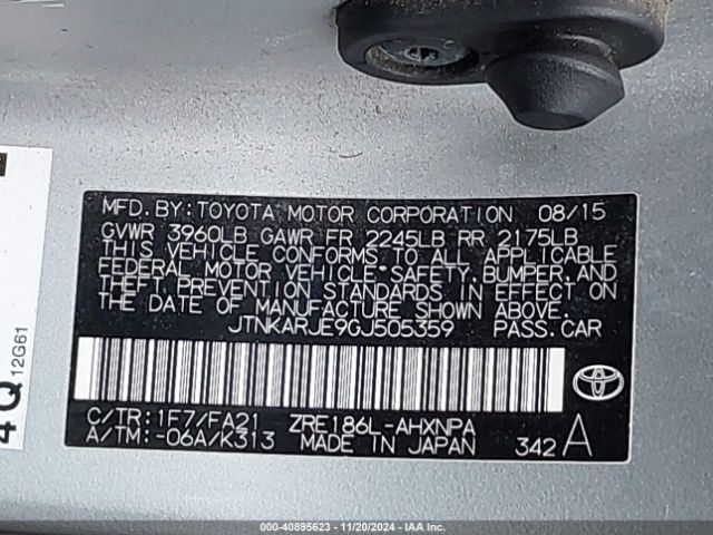 JTNKARJE9GJ505359 Scion IM