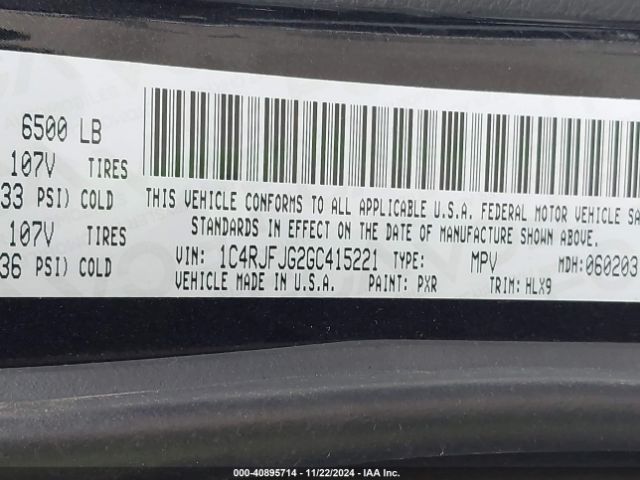 1C4RJFJG2GC415221 Jeep Grand Cherokee Summit