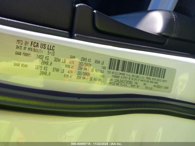 1C4RJEAG1FC872921 Jeep Grand Cherokee Altitude
