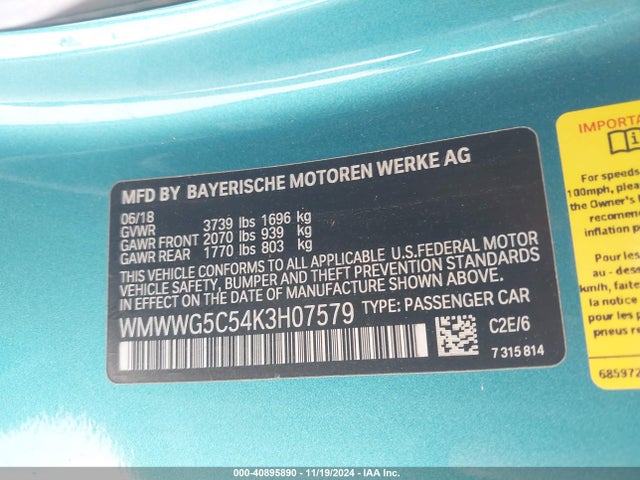 2019 MINI COOPER CONVERTIBLE WMWWG5C54K3H07579 Photo 8