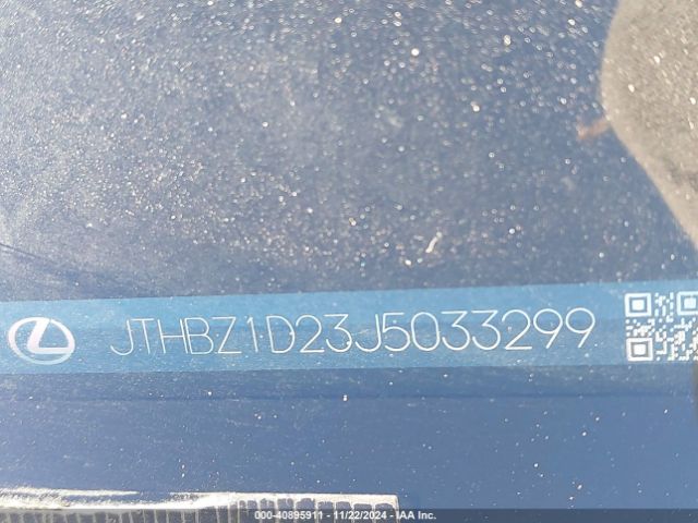 JTHBZ1D23J5033299 Lexus IS 350
