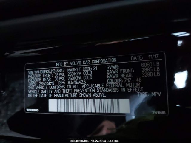 YV4102PK8J1345843 Volvo Xc90 T5 Momentum