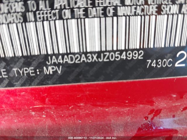 JA4AD2A3XJZ054992 Mitsubishi Outlander Es