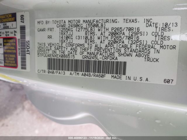 5TFUU4ENXEX086515 Toyota Tacoma