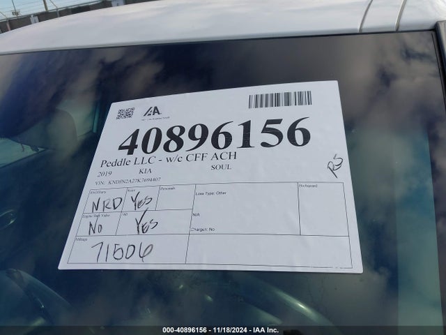 KIA Soul 2019 KNDJN2A27K7694407 Image 17