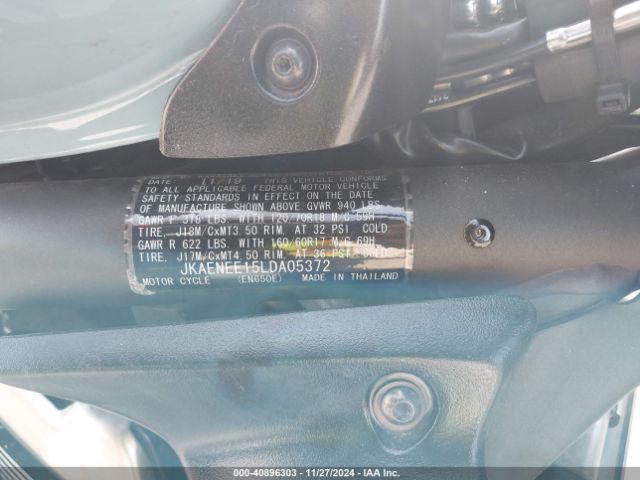 2020 KAWASAKI EN650 JKAENEE15LDA05372 Photo 9