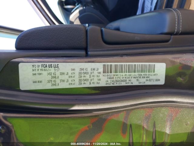 1C4RJEBG6HC846509 Jeep Grand Cherokee Limited 4x2