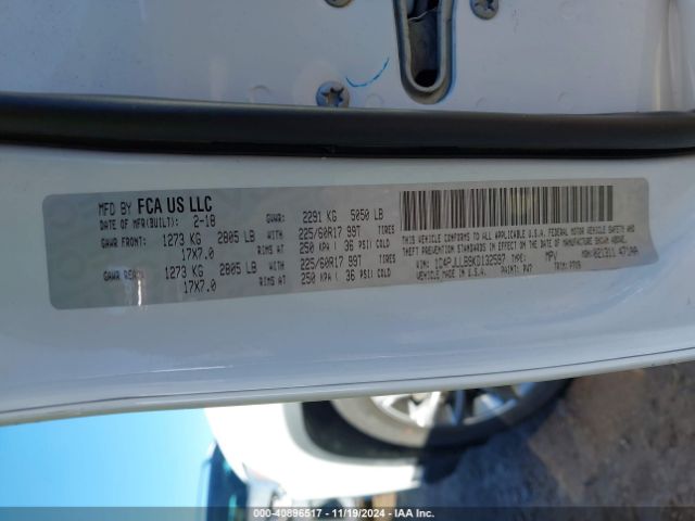1C4PJLLB9KD132597 Jeep Cherokee Latitude Plus Fwd