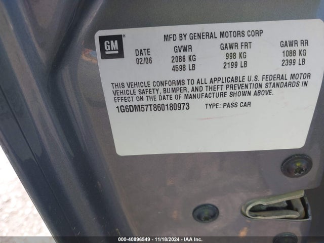 2006 CADILLAC CTS 1G6DM57T860180973 Photo 8