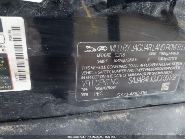 SAJAR4FX3JCP39189 Jaguar XE