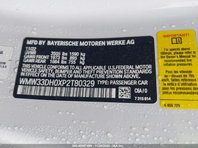 WMW33DH0XP2T80329 Mini Hardtop Cooper