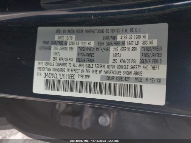 3MVDMACL1LM111660 Mazda Cx-30 Select Package