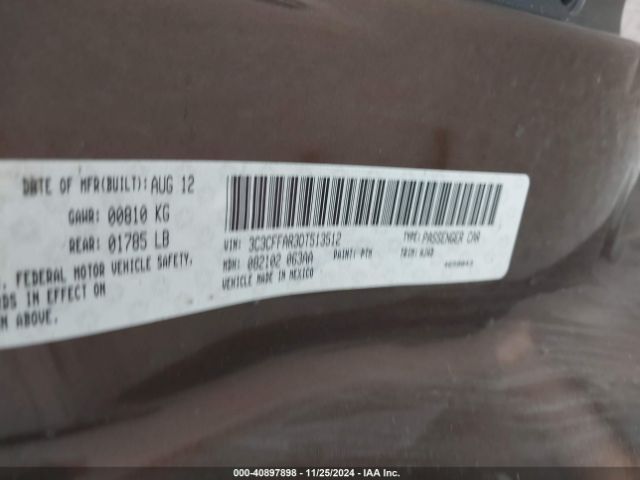 2013 FIAT 500 3C3CFFAR3DT513512 Photo 8