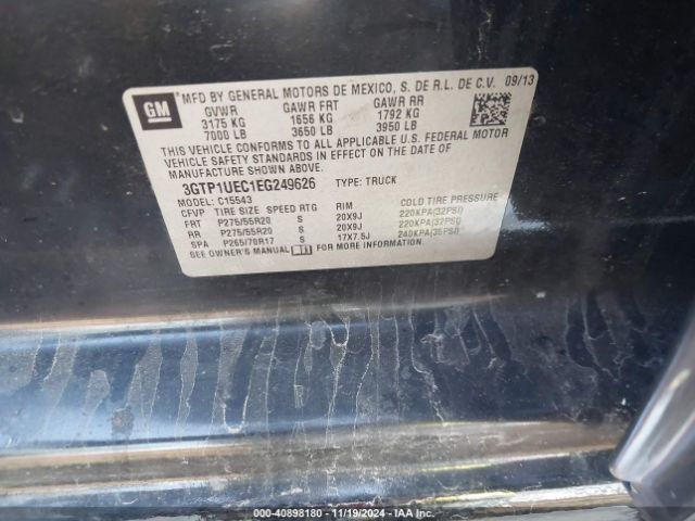 3GTP1UEC1EG249626 GMC Sierra 1500 Sle