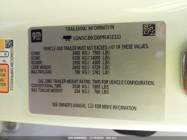 Chevrolet Suburban 2wd Ls 2023 1GNSCBKD0PR402111 Image 9