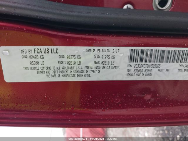 2C3CDXCT8HH589665 Dodge Charger R/t Rwd