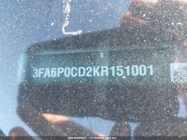 3FA6P0CD2KR151001 Ford FUSION SEL