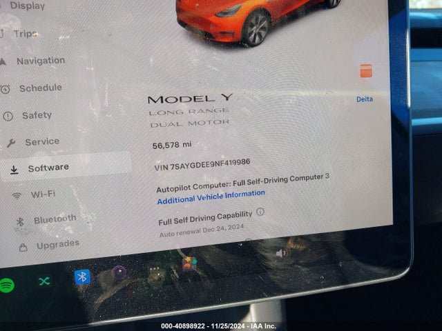 2022 TESLA MODEL Y 7SAYGDEE9NF419986 Photo 6